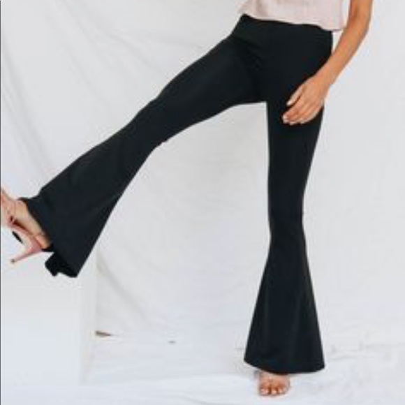 Verge Girl Pants & Jumpsuits Nwt Black Bell Bottoms Verge Girl